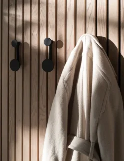 Afteroom Coat Hanger small, black/brass