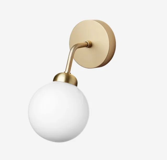 Apiales wall, brass/opal