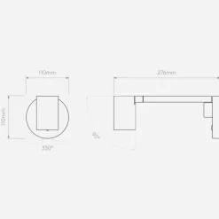 Ascoli Swing Hvit -Leselampe