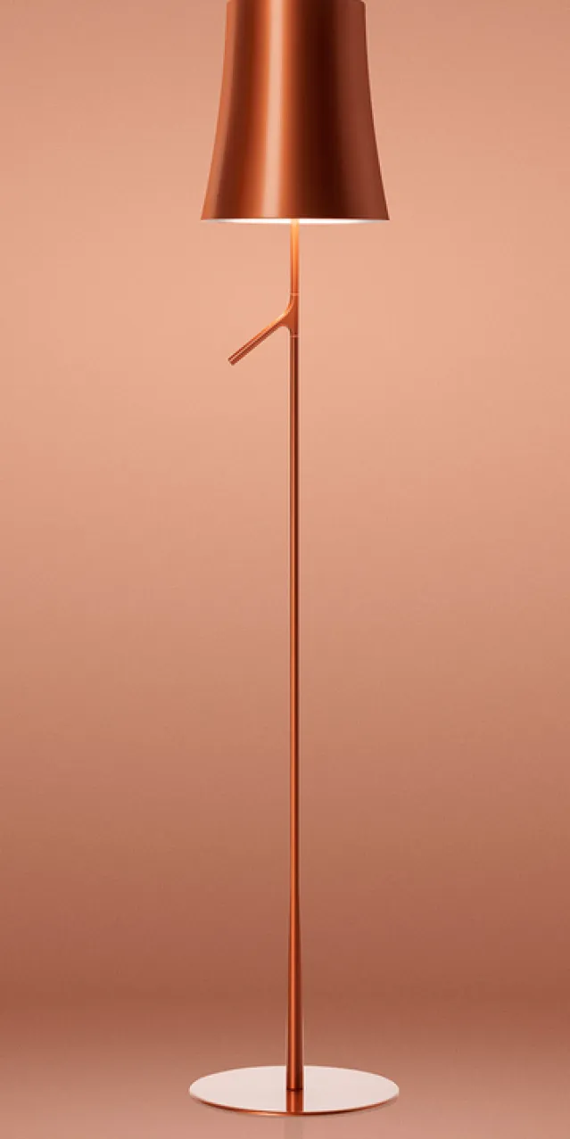 Birdie – gulvlampe – kobber