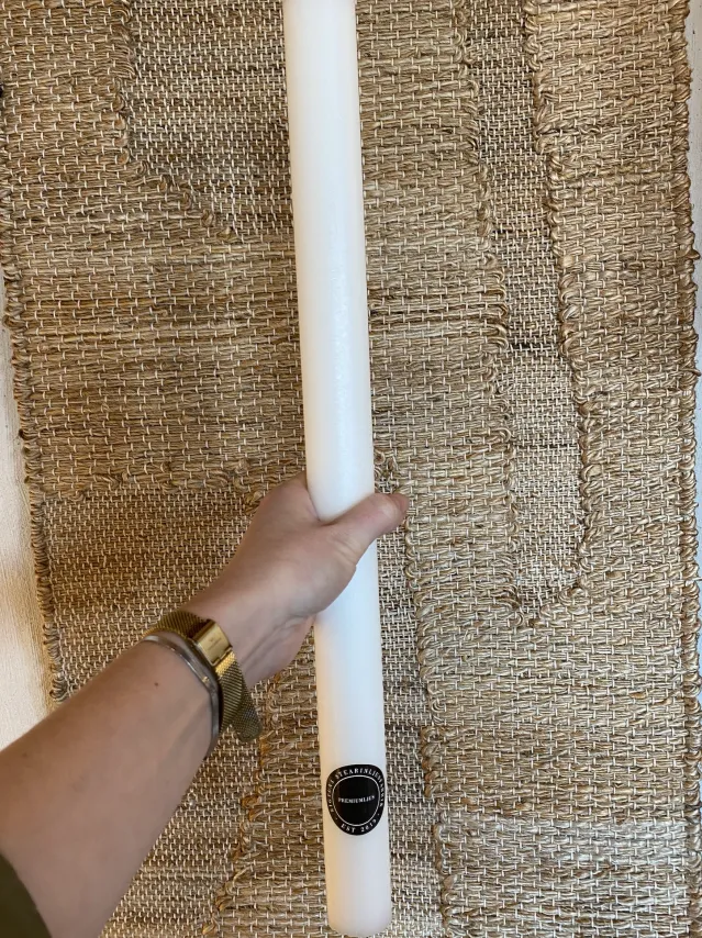 Blokklys -H50 x Ø3,6 -Hvit