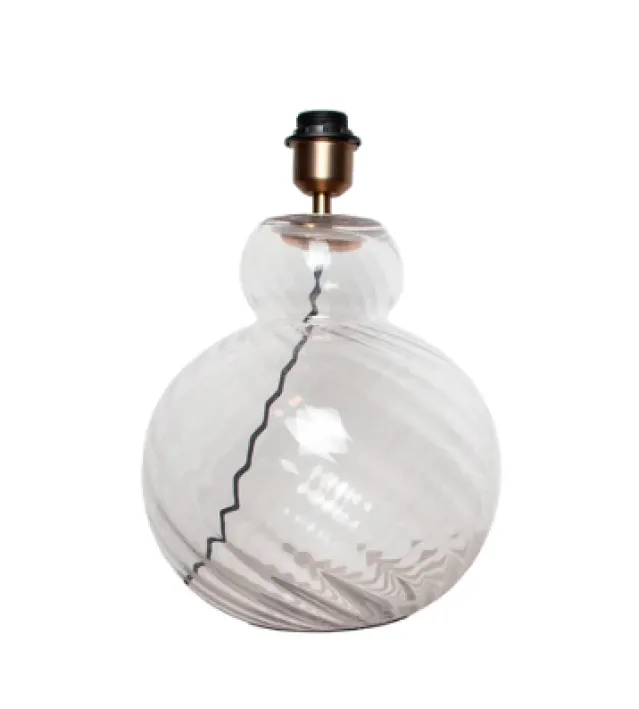 Bordlampe – Lily, clear swirl