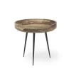 Bowl Table – Natural Lacquered Mango Wood S