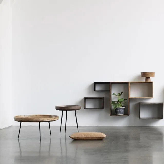 Bowl Table – Natural Lacquered Mango Wood M