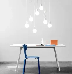 Bulb Fiction pendel matt hvit