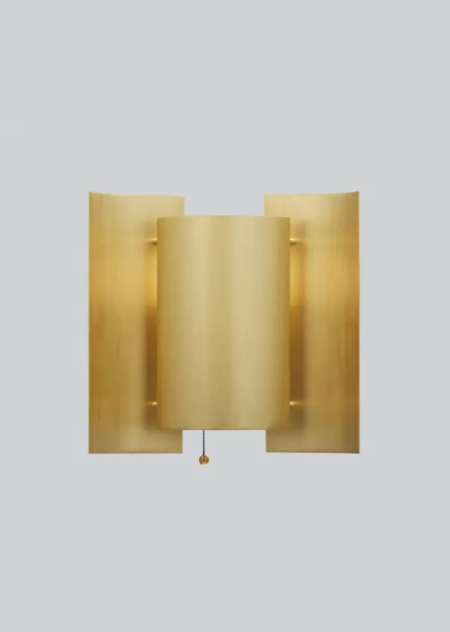 Butterfly Vegglampe – messing