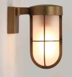 Cabin wall frosted antique brass