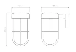 Cabin wall frosted antique brass