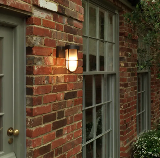 Cabin wall frosted antique brass