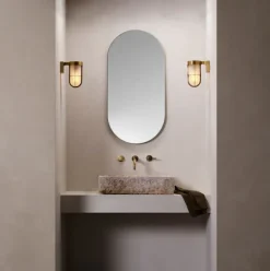 Cabin wall frosted antique brass