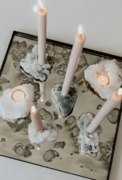 Crystal Stone – Unique, T-light brown