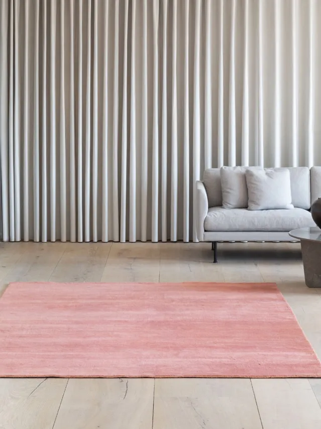 Earth bamboo gulvteppe – farge terra cotta