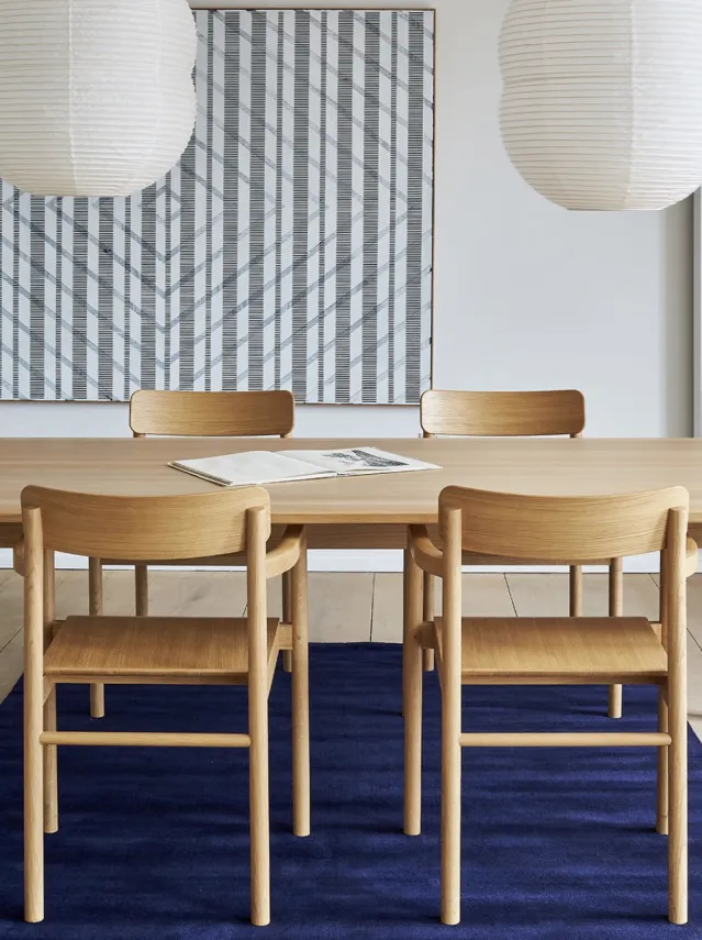 Earth bamboo gulvteppe – farge vibrant blue