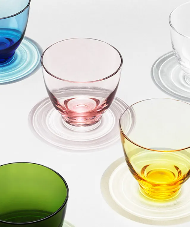 Flow vannglass olivengrønn