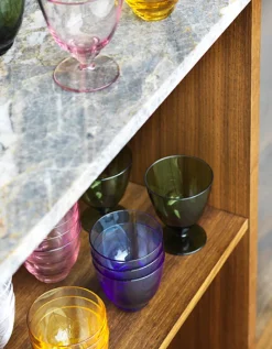 Flow vannglass olivengrønn