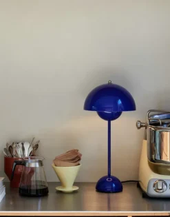 Flowerpot bord VP3, Cobalt blue