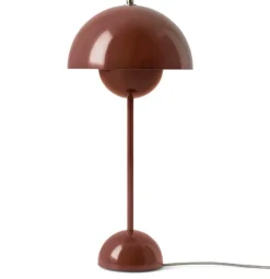 Flowerpot bordlampe VP3,  red brown