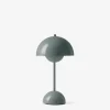 Flowerpot oppladbar bordlampe , stone blue