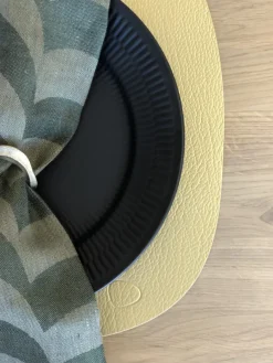 Gift set – 4 stk table mat + 4 stk glass mat gold