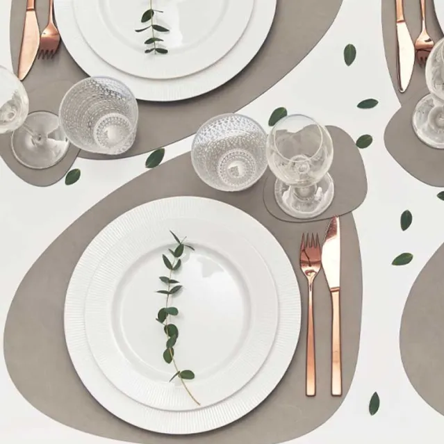 Glass mat curve Light Grey