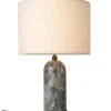 Gravity bordlampe, stor- grå marmor med skjerm – utstilling