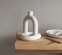 Kapp lysestake 1 – Ivory