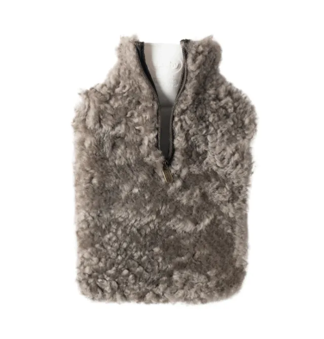 Kerri -varmeflaske med saueskinnspose, stone