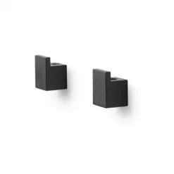 Kubus veggfester – sort 2 pk