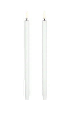LED minilys 2 pk – 1,3 x H25cm Hvit