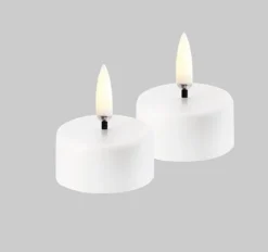 LED-telys oppladbare 2pk