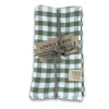Linservietter, Misty 4pk Square Green