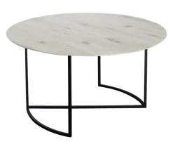 Ljå Coffee Table – White Oiled Ø80