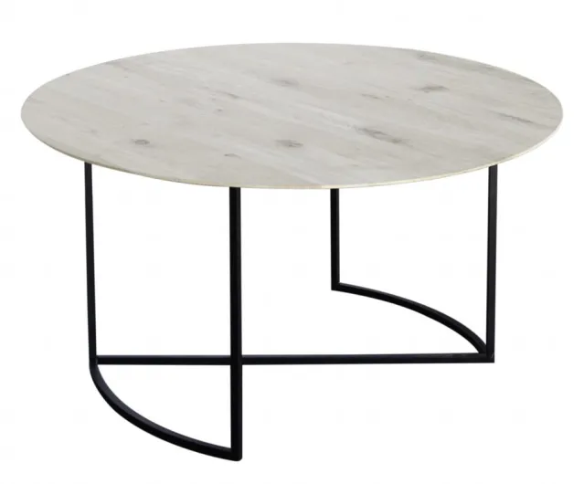 Ljå Coffee Table – White Oiled Ø80