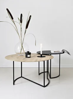 Ljå Coffee Table – White Oiled Ø80