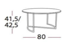 Ljå Coffee Table – White Oiled Ø80