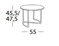 Ljå Coffee Table – White Oiled Ø55