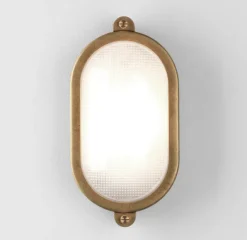 Malibu oval solid brass