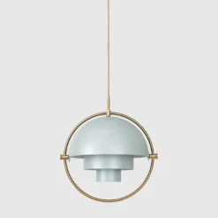 Multi-Lite Pendel – Sea grey Brass base