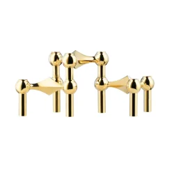 Nagel Candle Holder – Brass 3pk