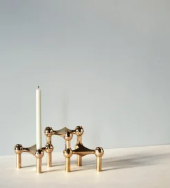 Nagel Candle Holder – Brass 3pk