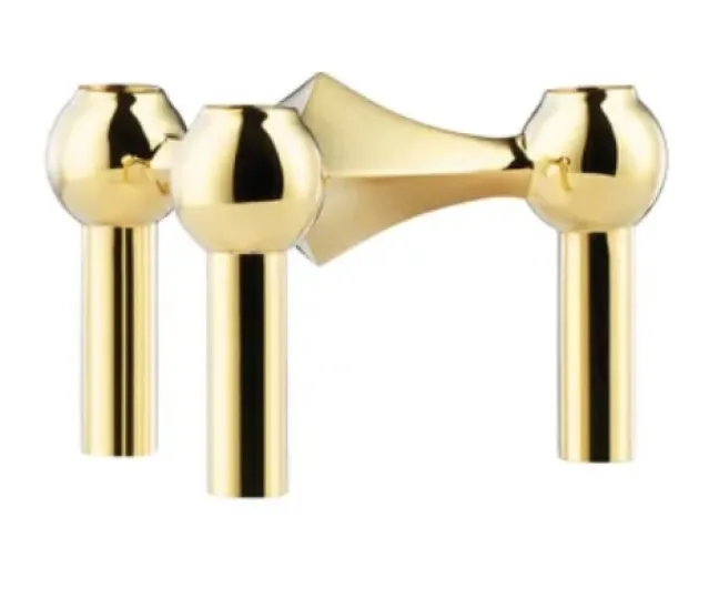 Nagel Candle Holder – Brass