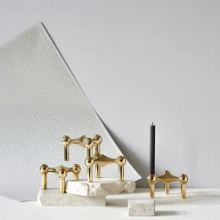 Nagel Candle Holder – Brass