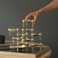 Nagel Candle Holder – Brass