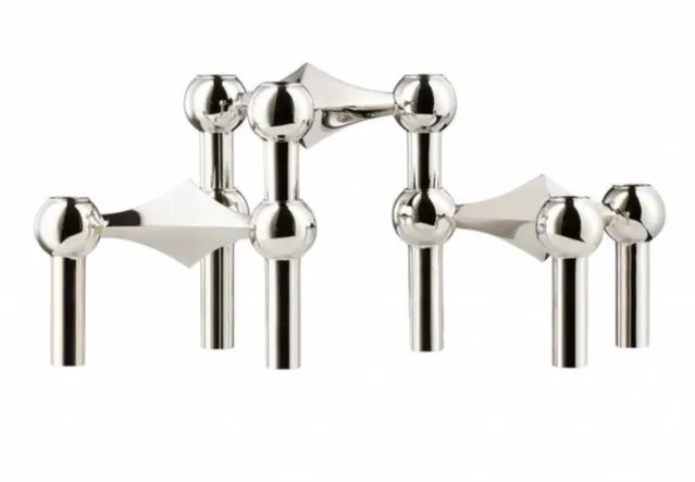 Nagel Candle Holder – Chrome 3pk