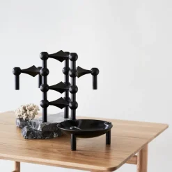 Nagel Candle Holder – Matt Black