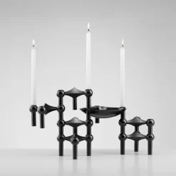 Nagel Candle Holder – Matt Black