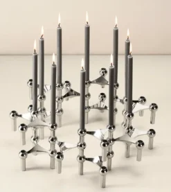 Nagel Candles antrasitt, 12 pk