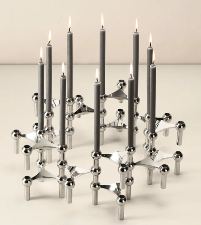 Nagel Candles antrasitt, 12 pk