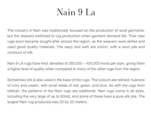 Nain Royal Cream gulvteppe