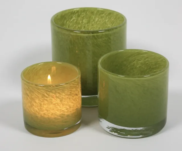 Nilla telysholder -Kiwigrønn, 12cm